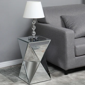 Современное зеркало, прикроватный столик нестандартной формы, простая и стильная тумбочка, зеркало из МДФ, мебель для спальни