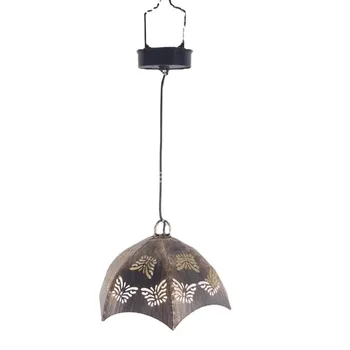 Открытый железный водонепроницаемый зонт-бабочка для газона, ландшафтный светильник для двора, Солнечная лампа, украшение сада