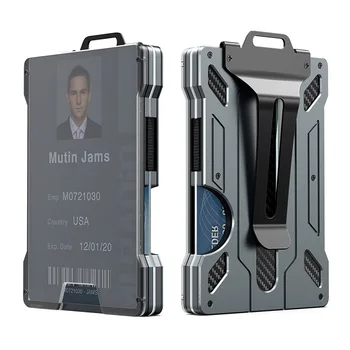 Открытый держатель для карт EDC, практичный тактический алюминиевый модный мини-смарт-кошелек Magic Wallet