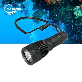 Компактный светодиодный фонарик для дайвинга IP68 150 метров под водой, фонарь для подводного плавания 1000 люмен 3AAA 18650