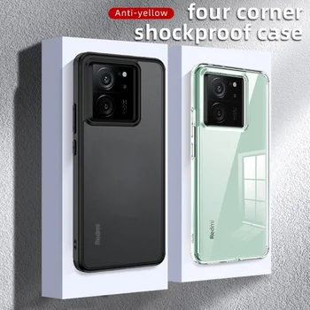 Для Redmi K60 Ultra Случаи ELVEV Красивая прозрачная матовая защитная задняя крышка телефона из жесткого ПК