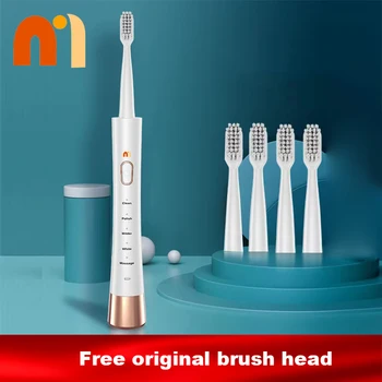 Электрическая зубная щетка Для отбеливания зубов водонепроницаемая бытовая автоматическая зубная щетка ультразвуковая мягкая щетка