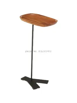 Креативный легкий роскошный мини-прикроватный столик из массива дерева простой современный минималистичный узкий небольшого размера маленькая щель в спальне маленькая
